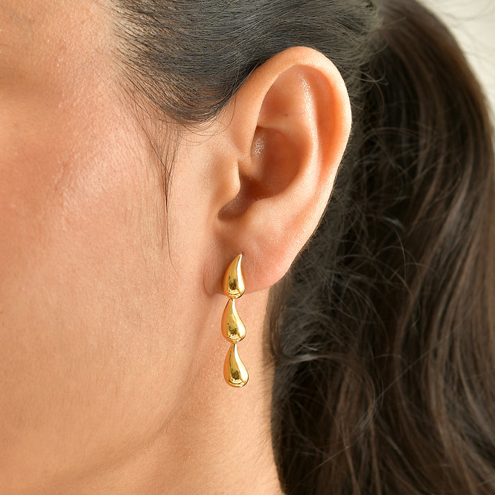 EverTrue Bronzella Collection - Drop Earring with Push Post in 18K Yellow Plating 8744723 2