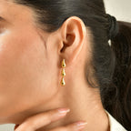 EverTrue Bronzella Collection - Drop Earring with Push Post in 18K Yellow Plating_8744723_2