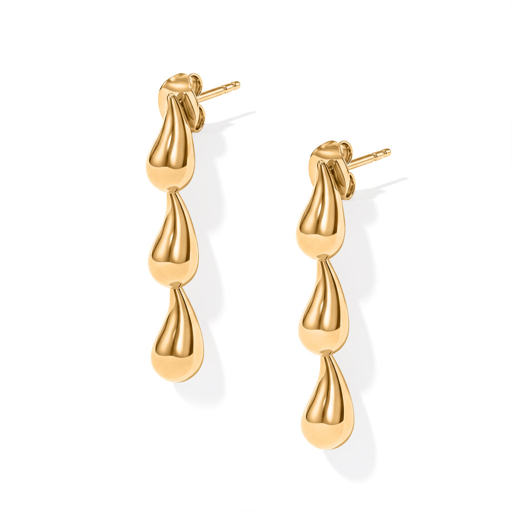 EverTrue Bronzella Collection - Drop Earring with Push Post in 18K Yellow Plating_8744723_3
