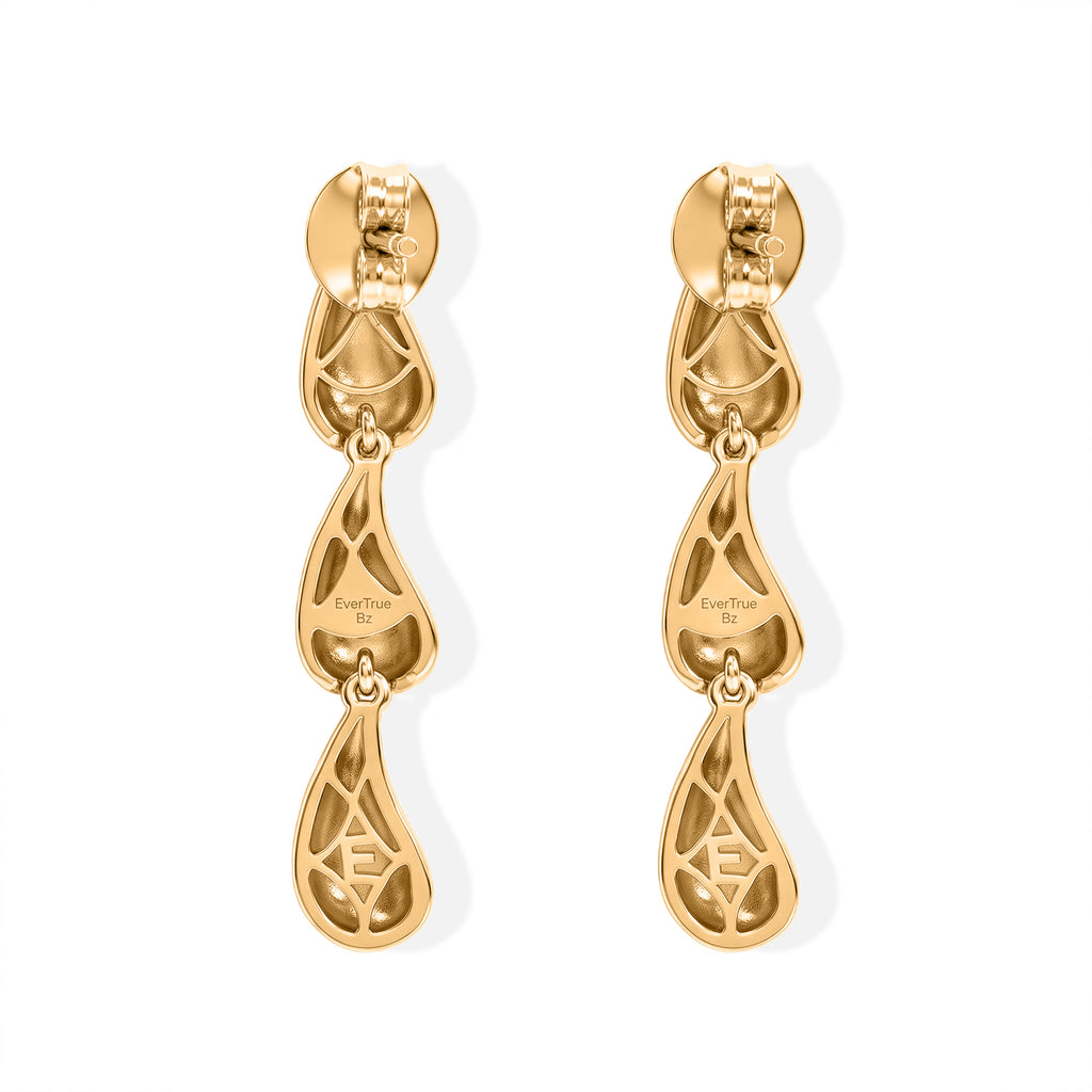 EverTrue Bronzella Collection - Drop Earring with Push Post in 18K Yellow Plating_8744723_4