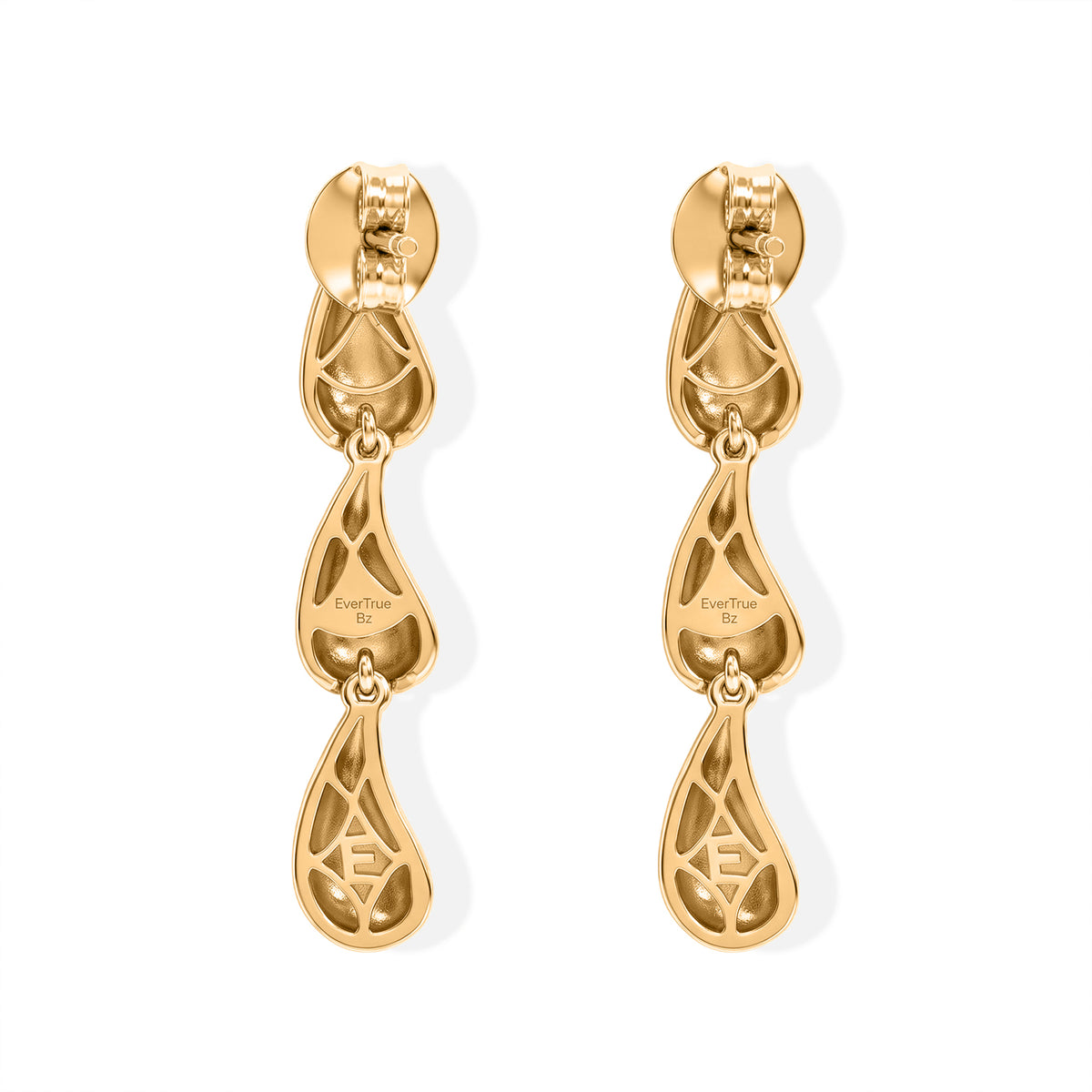 EverTrue Bronzella Collection - Drop Earring with Push Post in 18K Yellow Plating 8744723 4