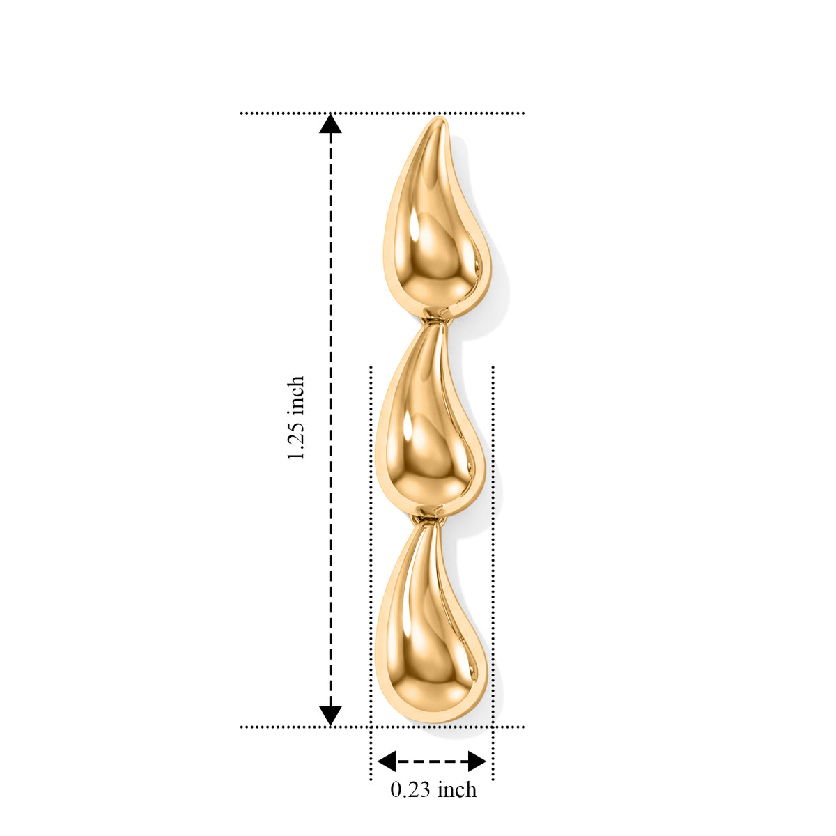 EverTrue Bronzella Collection - Drop Earring with Push Post in 18K Yellow Plating 8744723 5