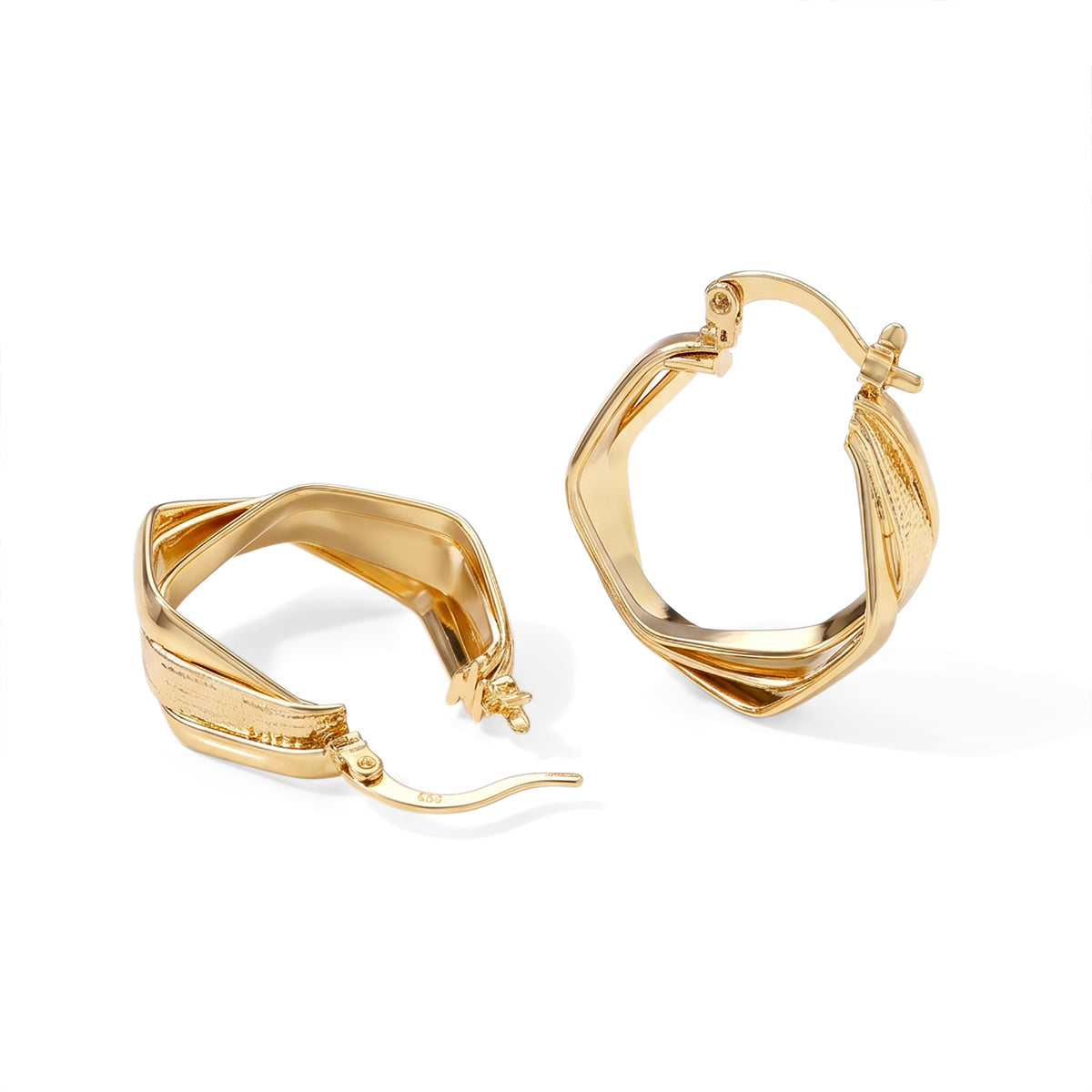 Braided Hoop Earring 8744743 2