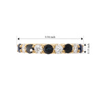D'Joy - Diffused Blue Sapphire & Moissanite Ring in Yellow Gold Plated Sterling Silver 1.24 Ct._8744868_4