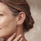 D'Joy - Peridot Stud Earring with Push Back in 18K Vermeil Rose Gold Plated Sterling Silver 1.50 Ct._8745253_2