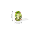 D'Joy - Peridot Stud Earring with Push Back in 18K Vermeil Rose Gold Plated Sterling Silver 1.50 Ct._8745253_4