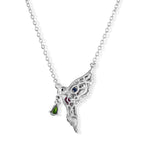 GP - AAA African Ruby & Multi Gemstones Necklace (Size - 20) in Rhodium Overlay Sterling Silver_8745910_3