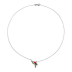 GP - AAA African Ruby & Multi Gemstones Necklace (Size - 20) in Rhodium Overlay Sterling Silver_8745910_5