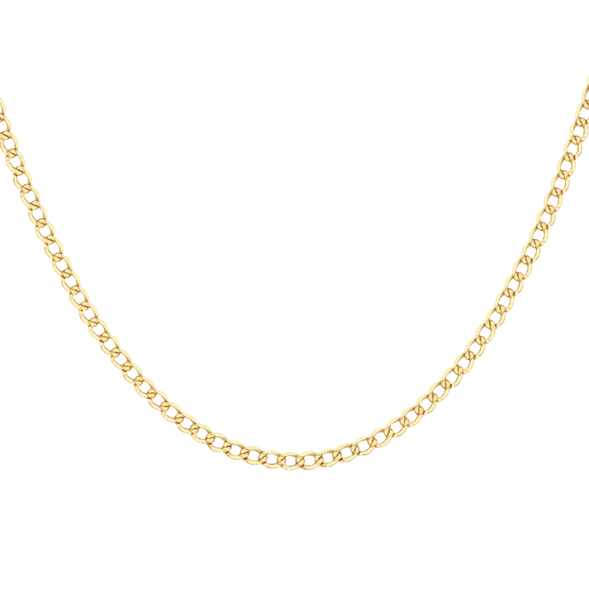 9K Yellow Gold Flat Curb Chain (Size - 24) With Lobster Clasp, Gold Wt. 8.20 Gms 8746544 0