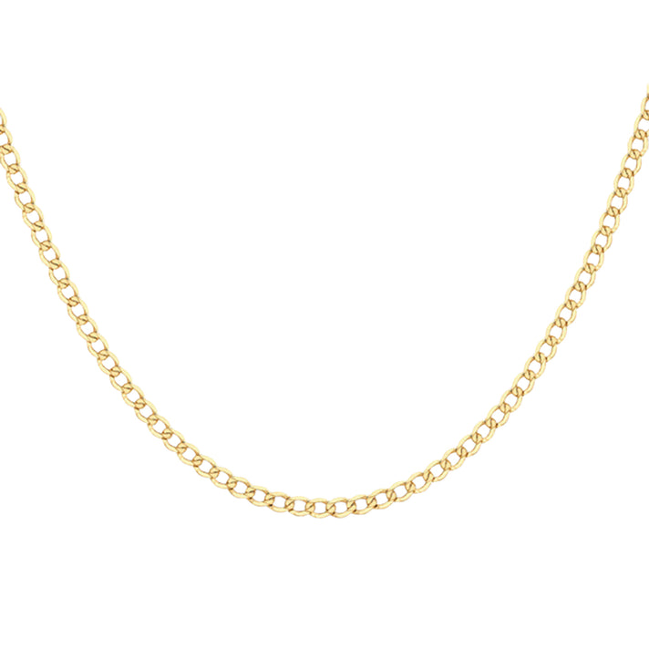 9K Yellow Gold Flat Curb Chain (Size - 24) With Lobster Clasp, Gold Wt. 8.20 Gms 8746544 1