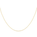 9K Yellow Gold Diamond Cut Belcher Chain (Size - 24) With Spring Ring Clasp_8746546