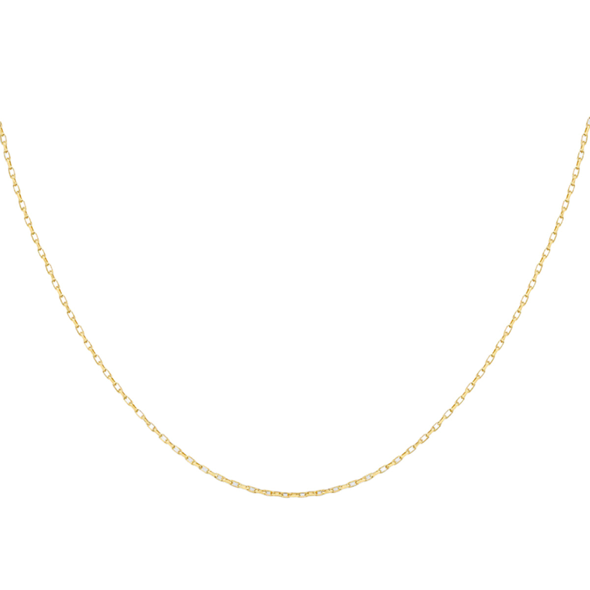 9K Yellow Gold Diamond Cut Belcher Chain (Size - 24) With Spring Ring Clasp 8746546 0