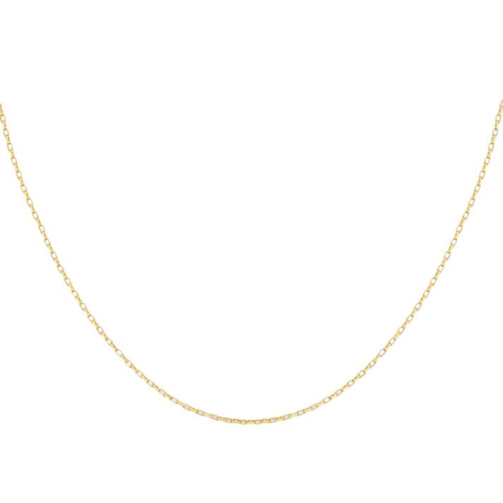 9K Yellow Gold Diamond Cut Belcher Chain (Size - 24) With Spring Ring Clasp 8746546 1
