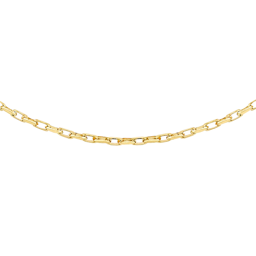 9K Yellow Gold Diamond Cut Belcher Chain (Size - 24) With Spring Ring Clasp_8746546_1