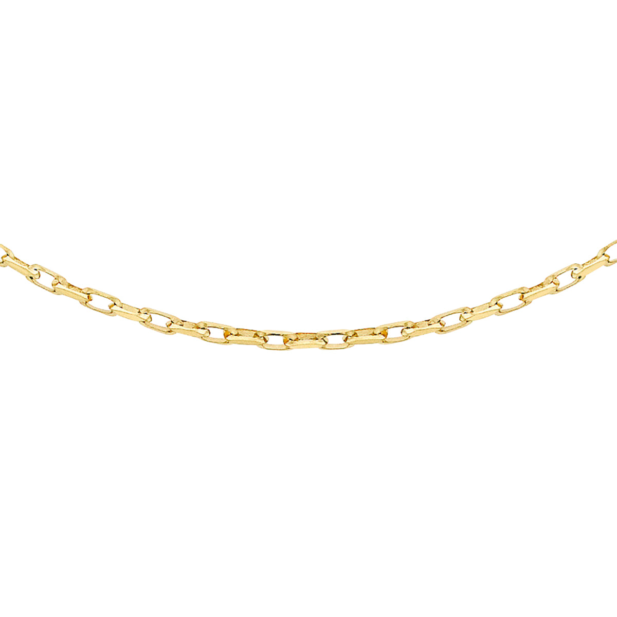 9K Yellow Gold Diamond Cut Belcher Chain (Size - 24) With Spring Ring Clasp 8746546 1