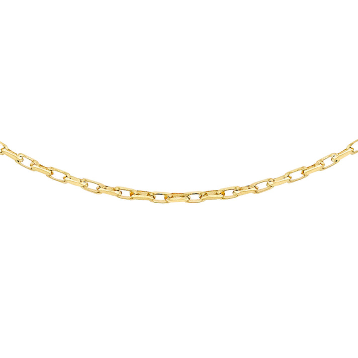 9K Yellow Gold Diamond Cut Belcher Chain (Size - 24) With Spring Ring Clasp 8746546 2