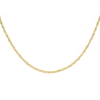 9K Yellow Gold Diamond Cut Prince of Wales Chain (Size - 22) With Lobster Clasp_8746573