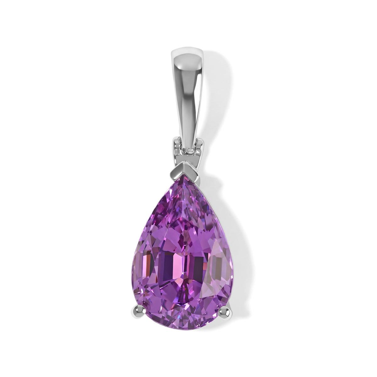 Rhapsody - 950 Platinum AAAA Patroke Kunzite Solitaire Pendant 16.75 Ct, Platinum Wt. 7.10 Gms 8748208 0