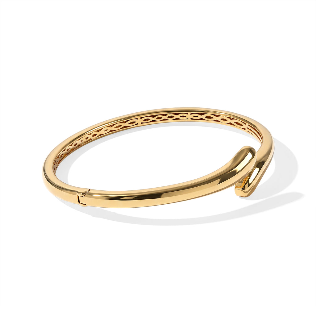 EverTrue Bronzella Collection - Full Bangle (Size - 7.5) in 18K Gold Plating_8749513_3