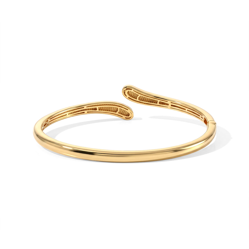 EverTrue Bronzella Collection - Full Bangle (Size - 7.5) in 18K Gold Plating_8749513_4