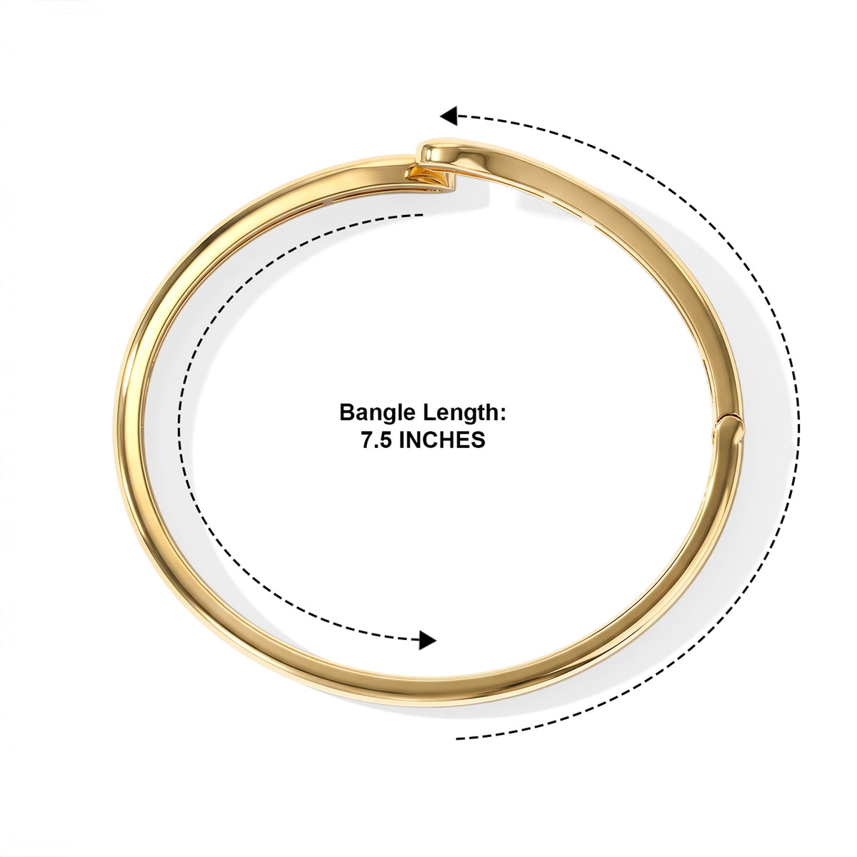 EverTrue Bronzella Collection - Full Bangle (Size - 7.5) in 18K Gold Plating 8749513 3