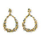GP Blue Diamond, Multi Gemstones Earring in 18K YG VermeilSterling Silver  1.108  Ct._8749831
