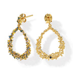 GP Blue Diamond, Multi Gemstones Earring in 18K YG VermeilSterling Silver  1.108  Ct._8749831_4