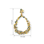 GP Blue Diamond, Multi Gemstones Earring in 18K YG VermeilSterling Silver  1.108  Ct._8749831_6