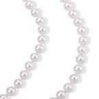D'Joy 950 Platinum A White Edison Pearl Beads Necklace (Size - 20) in Rhodium Overlay, Platinum Wt.1 Gms  390.000  Ct._8750302_2