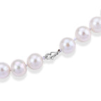 D'Joy 950 Platinum A White Edison Pearl Beads Necklace (Size - 20) in Rhodium Overlay, Platinum Wt.1 Gms  390.000  Ct._8750302_3