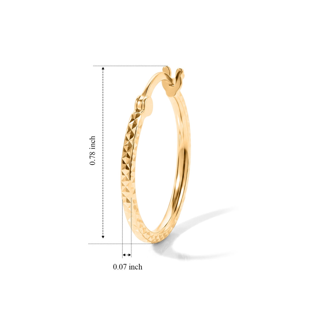 9K Yellow Gold Earring, Gold Wt.0.69 Gms_8750391_3