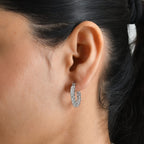 D'Joy Moissanite Earring in Platinum OverlaySterling Silver  5.278  Ct._8750786_1
