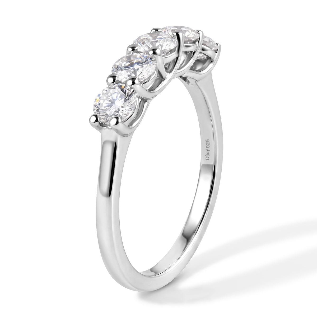 D'Joy Moissanite Ring in Platinum OverlaySterling Silver  1.175  Ct. 8750791 3