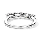 D'Joy Moissanite Ring in Platinum OverlaySterling Silver  1.175  Ct._8750791_4