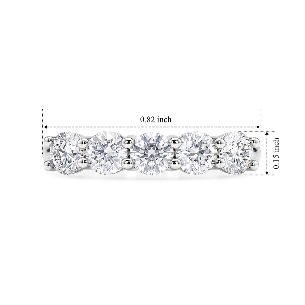 D'Joy Moissanite Ring in Platinum OverlaySterling Silver  1.175  Ct._8750791_5