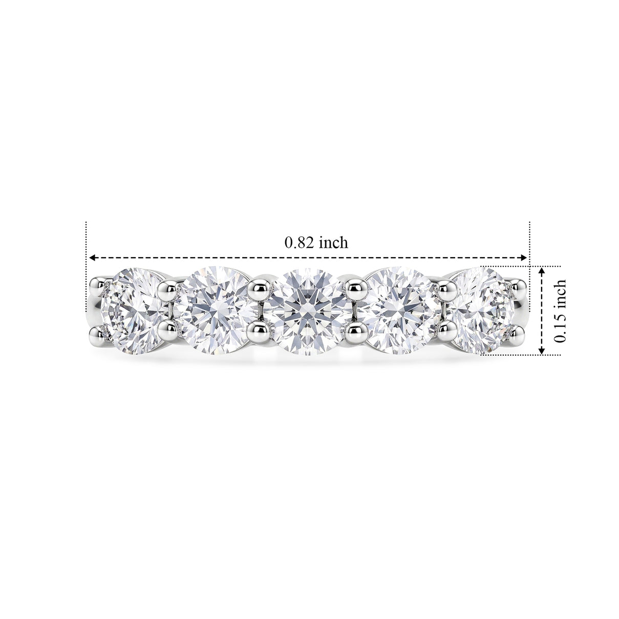 D'Joy Moissanite Ring in Platinum OverlaySterling Silver  1.175  Ct. 8750791 5