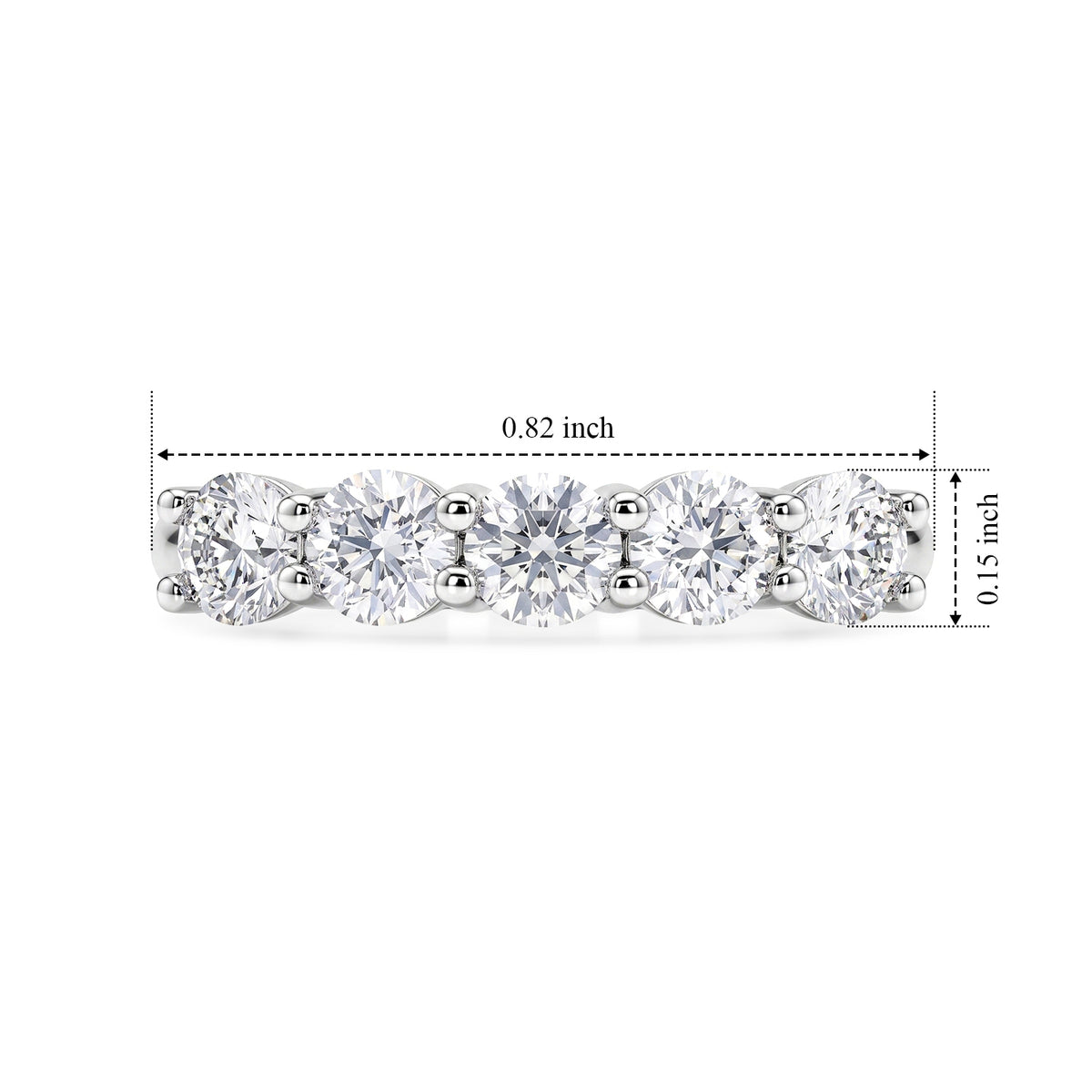 D'Joy Moissanite Ring in Platinum OverlaySterling Silver  1.175  Ct. 8750791 5