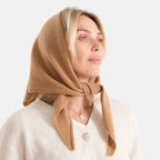 La Marey Signature Wool Printed Scarf (Size - One Size) - Camel_8751251_2