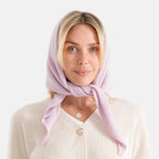 La Marey Signature Wool Printed Scarf (Size - One Size) - Purple_8751252