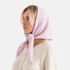 La Marey Signature Wool Printed Scarf (Size - One Size) - Purple_8751252_2