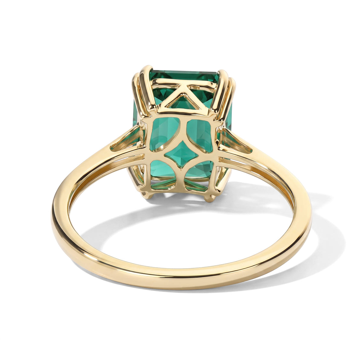 GRAND OPENING SHOWSTOPPER - 9K Yellow Gold AAAA Lab Grown Colombian Emerald Solitaire Ring 2.59 Ct. 8751639 5