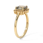 9K Yellow Gold AAA Turkizite & Lab Grown Yellow Diamond (SI) Ring 2.20 Ct._8751648_3