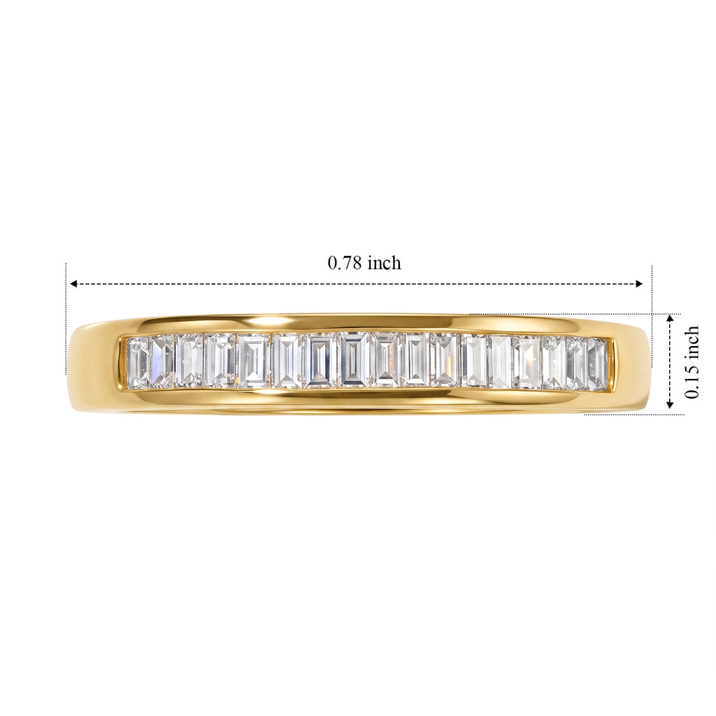 D'Joy White Diamond Band Ring in 18K YG PlatingSterling Silver  0.255  Ct._8751777_5