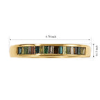 D'Joy Natural Yellow Diamond, Multi Gemstones Band Ring in 18K YG PlatingSterling Silver  0.255  Ct._8751796_5