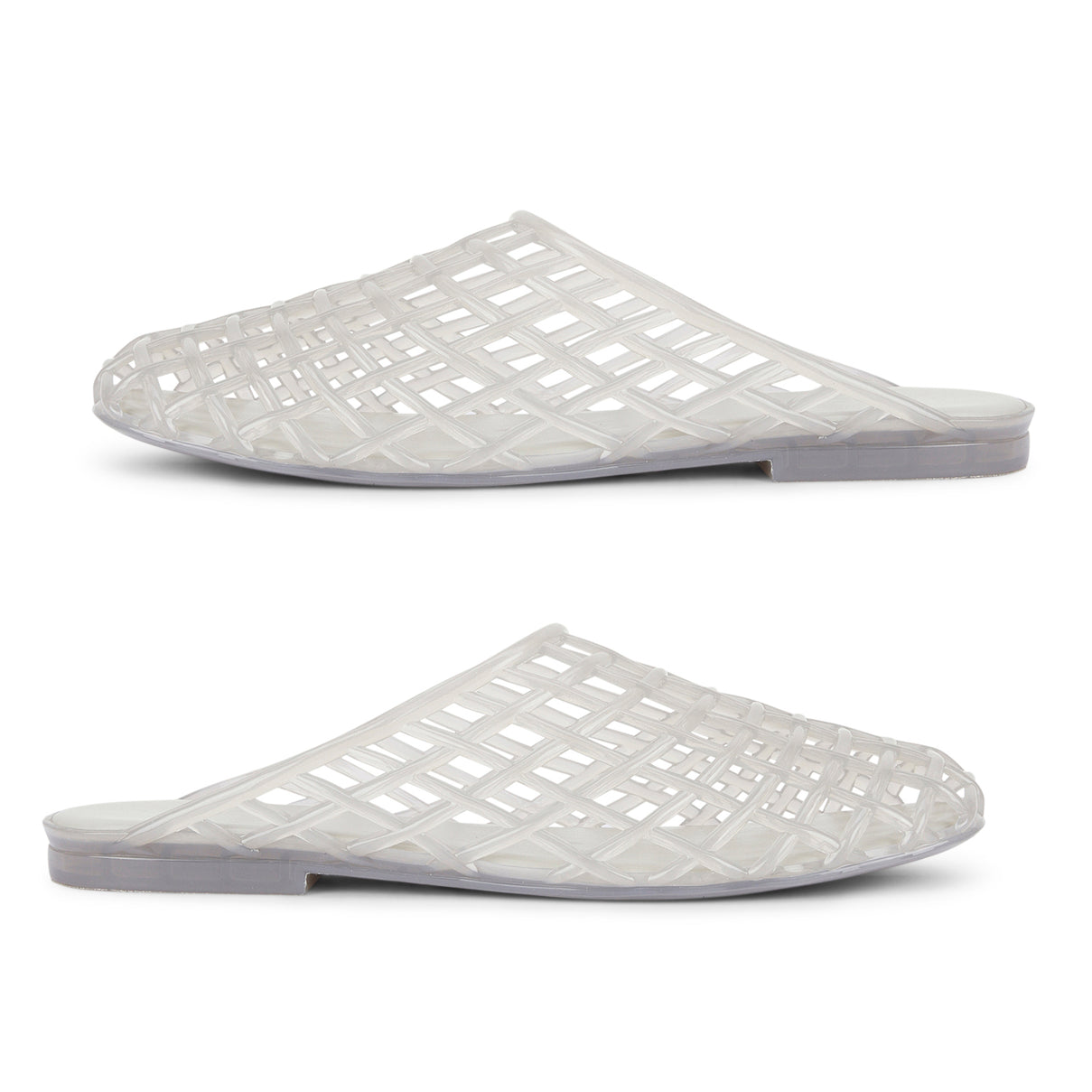 Womens MXP1 Water-Resistant Laser Cut Slip-On Flat Mules (Size 5) - Grey 8751838 0