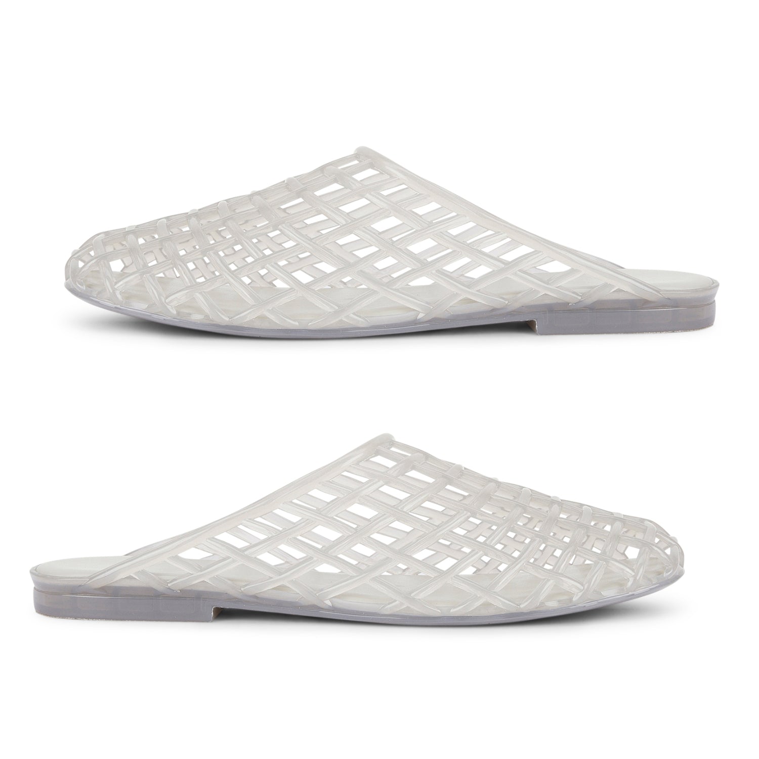 Womens MXP1 Water-Resistant Laser Cut Slip-On Flat Mules (Size 5) - Grey 8751838 0