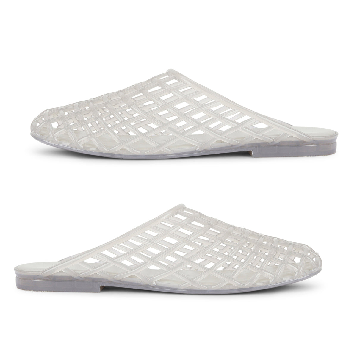 Womens MXP1 Water-Resistant Laser Cut Slip-On Flat Mules (Size 6) - Grey V32747906 0