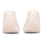 Ladies MXP Cutout Lattice Slip-On Jelly Ballet Flats (Size 4) - Nude_8751843_2