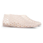 Ladies MXP Cutout Lattice Slip-On Jelly Ballet Flats (Size 5) - Nude_8751844_1