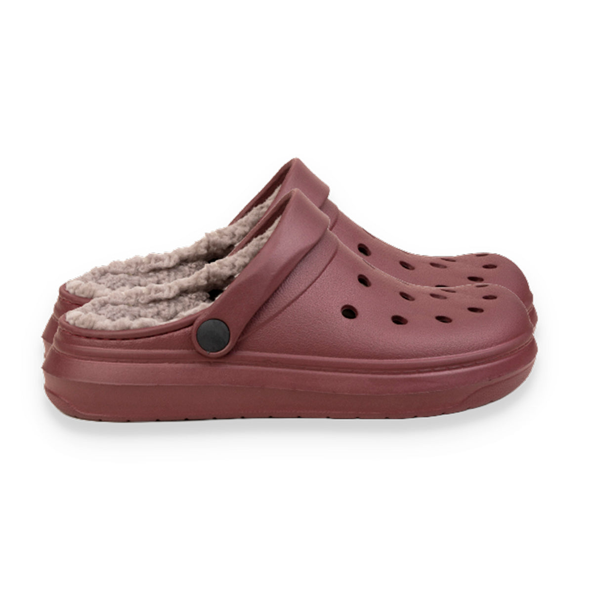 Harriet Womens Lightweight Foam Slip-On Clogs (Size 9) - Burgundy 8751935 1